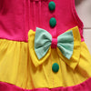 Girls 2-piece Suit T-shirt Shorts Color Splice Bow Round Neck