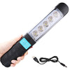 USB Rechargeable Flashlight with Magnetic Maintenance Working Lamp