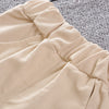 Boys 2-piece Suit T-shirt Shorts Turn-down Collar Short Sleeves Pockets