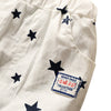 Boys 2-piece Suit T-shirt Shorts Star Button Stand Collar Short Sleeves