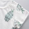 Boys 2-piece Suit T-shirt Shorts Pockets Hollow Turtle print Round Neck Short Sleeves