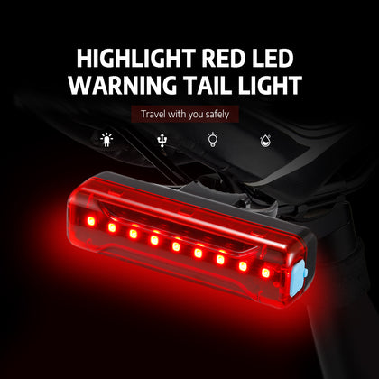 Highlight Red LED Warning Tail Light with High Elastic Silicone Base