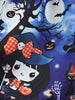 Halloween Pumpkin Black Cat Print Party Dress