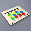 Four-color Fruit Wooden Matching Logic Game Two Sides Mathematics Educational Toys for Children