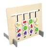Four-color Fruit Wooden Matching Logic Game Two Sides Mathematics Educational Toys for Children