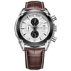 MEGIR 2020G Men's Quartz Watch Multi-function Casual Fashion Waterproof Leather