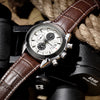 MEGIR 2020G Men's Quartz Watch Multi-function Casual Fashion Waterproof Leather