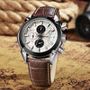 MEGIR 2020G Men's Quartz Watch Multi-function Casual Fashion Waterproof Leather