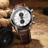 MEGIR 2020G Men's Quartz Watch Multi-function Casual Fashion Waterproof Leather