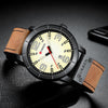 CURREN 8327 Men's Watch Japanese Movement Round Leather Casual Calendar