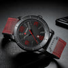 CURREN 8327 Men's Watch Japanese Movement Round Leather Casual Calendar