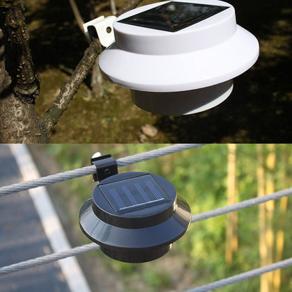 Fence Eaves Landscape Garden Solar Light Outdoor Lighting Induction Wall Lamp 2pcs