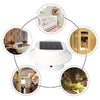 Fence Eaves Landscape Garden Solar Light Outdoor Lighting Induction Wall Lamp 2pcs