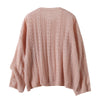 Round Neck Pullover Sweater Double Twist Hollow Long Sleeve