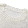 Knitted Women Pullover Long Sleeve Round-neck Sweater