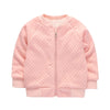 Fleece Kid Coat Round Collar Long Sleeve Zipper Pocket Jacket