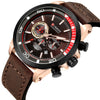 CURREN 8310 Men's Watch Six-pin Calendar Leather Waterproof