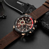 CURREN 8310 Men's Watch Six-pin Calendar Leather Waterproof