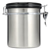 Coffee Beans Sealed Can with Exhaust Valve Stainless Steel Tea Canister