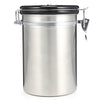 Coffee Beans Sealed Can with Exhaust Valve Stainless Steel Tea Canister