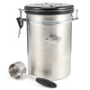 Coffee Beans Sealed Can with Exhaust Valve Stainless Steel Tea Canister