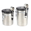 Coffee Beans Sealed Can with Exhaust Valve Stainless Steel Tea Canister