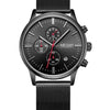 MEGIR 2011 Men's Quartz Watch Steel Belt Waterproof