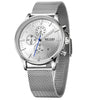 MEGIR 2011 Men's Quartz Watch Steel Belt Waterproof