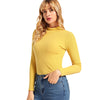 Solid Color Sweater Slim Long Sleeve for Women