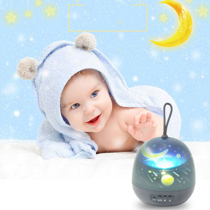 1991 USB / Battery Power Supply / Four Patterns / Eight Light Modes Night Projection Light