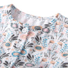 19F103 Baby Girls Romper Jumpsuit Floral Printed Short Sleeve