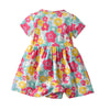 Baby Girls Romper Jumpsuit Floral Printed Short Sleeve