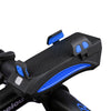 Bike Front Light Phone Holder Charger 130dB Bicycle Bell Power Bank Water-resistant Handlebar