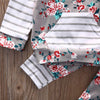 Baby Girls 2-piece Suit Top Trousers Long Sleeve Hood