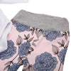 4-in-1 Floral Print Suit Top Pants Hat Hair Bend Set for Baby Girls