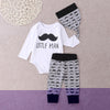 Three-piece Children Clothing with Beard Pattern