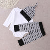 Three-piece Children Clothing with Beard Pattern