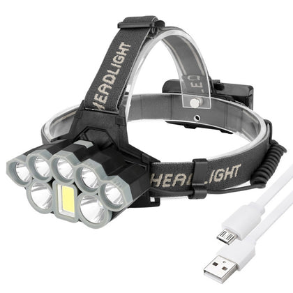Brelong K71 USB Rechargeable LED Sensor Fishing Headlight Lightweight Sports Headlamp IPX4 Waterproof