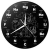 Creative Periodic Table of Chemical Elem Wall Clock Formula Scale Science Art Decoration