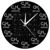 Creative Periodic Table of Chemical Elem Wall Clock Formula Scale Science Art Decoration