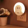 CH001 Dual USB Charging Port Light Sensing Control Socket LED Night Light