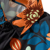 Vintage Floral Print Shirt Turned-down Collar Men's Top