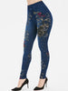 Floral Print High Rise Skinny Jeggings