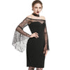 Gothic Off The Shoulder See Thru Bodycon Halloween Dress