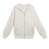 Women Hoodie Long Sleeve Zipper Faux Fur Hooded Coat