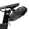 WILD MAN E7 0.8L Bike Saddle Bag Bicycle Seat Rear Tail Pouch Clamp Fixation Smooth Zipper