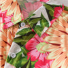 Men Shirt Sunflower Print Long Sleeve Turn-down Collar Button Closure Design