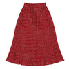 Women Skirt Pleated Heart Printed High Waist