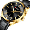 CURREN 8365 Men's Round Belt Watch Waterproof