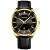 CURREN 8365 Men's Round Belt Watch Waterproof